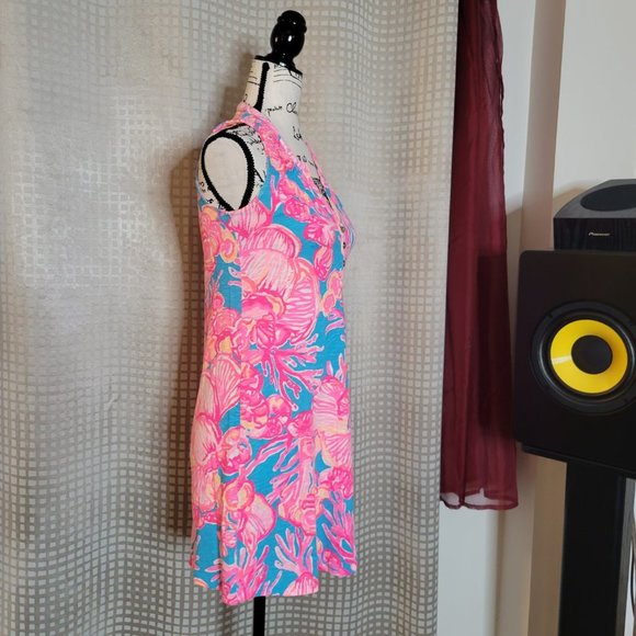 Lilly Pulitzer Pink & Blue Essie Dress - Size XXS - Picture 3 of 13